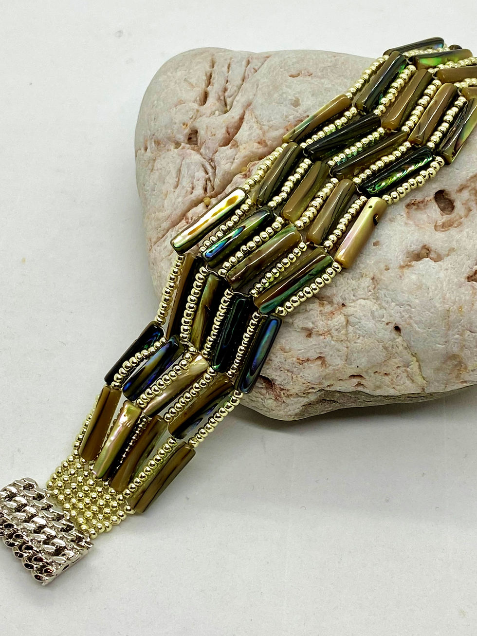 Thumbnail: Mother of pearl Abalone breacelet