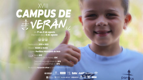 XVIII Campus de Verano Noia Portus Apostoli FS | ¡La mejor cita estival te espera del 17 al 21 de agosto!
