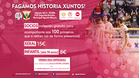 ENTRADAS | Información sobre os billetes para o histórico duelo contra o CD Leganés FS