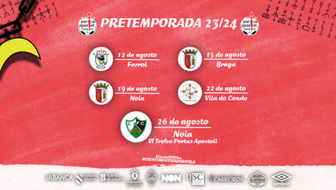 Un mes de pretemporada con cinco encontros programados