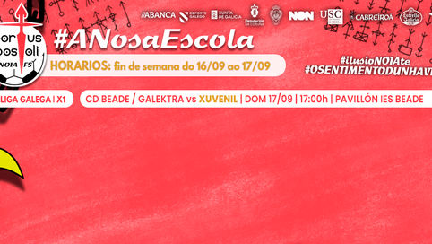HORARIOS ESCOLA DEPORTIVA | O Xuvenil de Galega dá o arranque á temporada!