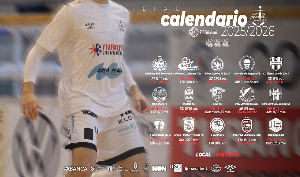 Sábado, 16/08/2025 · 16:40h | Debut el 13 o 14 de septiembre en casa ante el Exlabesa Leis Pontevedra FS.