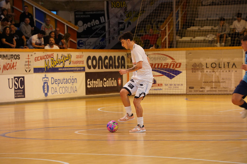 Viernes, 07/11/2025 · 17:52h · Imagen: Manuel Lorenzo/Noia PA FS | Los filialistas se mudan de manera puntual al Pabellón Alonso Rodríguez para disputar la novena jornada (sáb. 08/11, 20:00h. TV: gs360play.com).