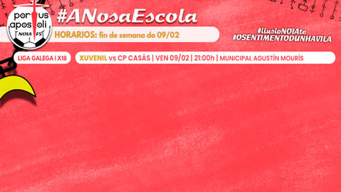 HORARIOS ESCOLA DEPORTIVA | Só 1 partido debido ao Entroido