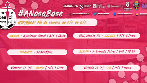 HORARIOS BASE | Fin de semana 7/5 a 8/5