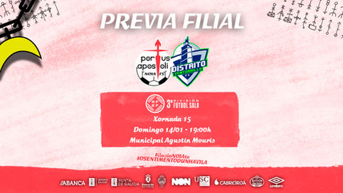 PREVIA X15 TERCEIRA | Noia Portus Apostoli FS “B” - Distrito Ventorrillo FS | Comeza o ano cun duelo por todo o alto