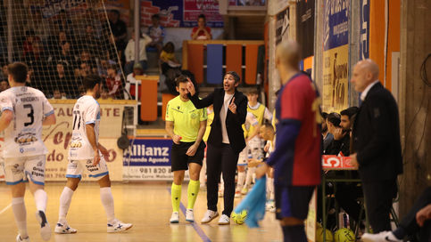 POST PARTIDO X5 PRIMEIRA DIVISIÓN FS: David Palmas: “Na pista houbo un partido moito máis igualado do que reflicte o marcador”