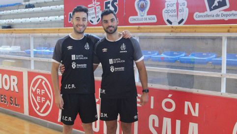 Juan Carlos Argibay e Darío Moure continúan no corpo técnico do Noia Portus Apostoli FS
