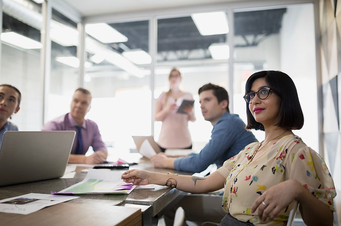 people on a meeting
