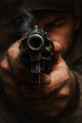 The Last Shot by C.M. James Oil Painting