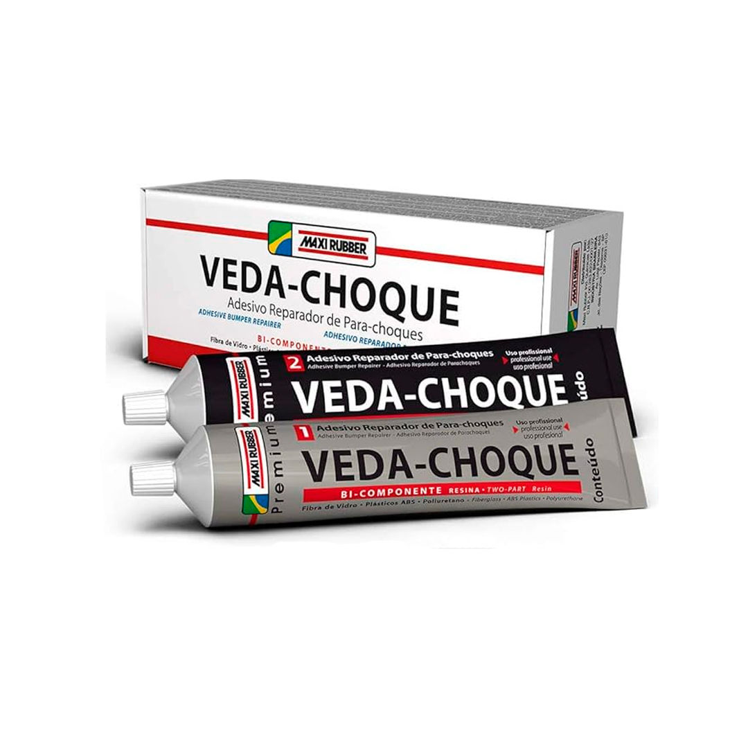 Cola Veda-Choque Maxi Rubber – Adesivo Reparador de Para-choque Bi-Componente