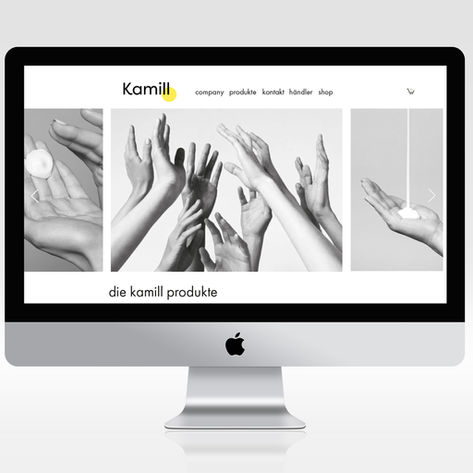Webdesign und User Interface Konzept aus dem Studiengang Visual Arts