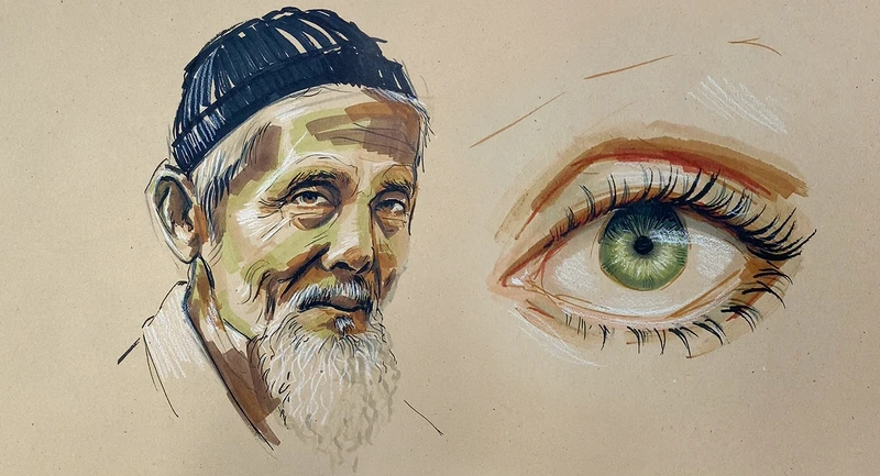 Porträt mit Markern zeichnen – farbige Gesichter und realistische Marker Portraits
