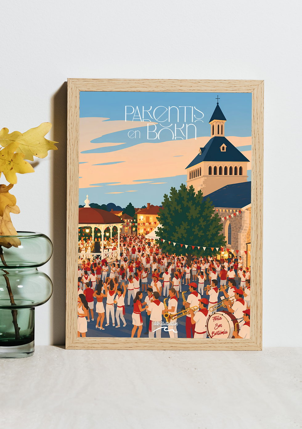 Affiche illustrée de la Féria Sen Bertomiu 2026 à Parentis-en-Born