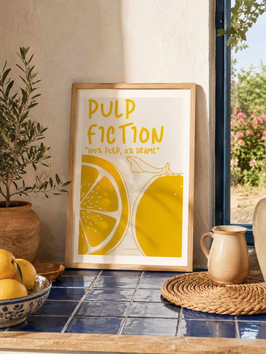 Affiche "Pulp Fiction" - humoristique, colorée et vitaminée