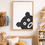 Miniature : affiche déco enfant ours, illustration moderne pour chambre d’enfant.