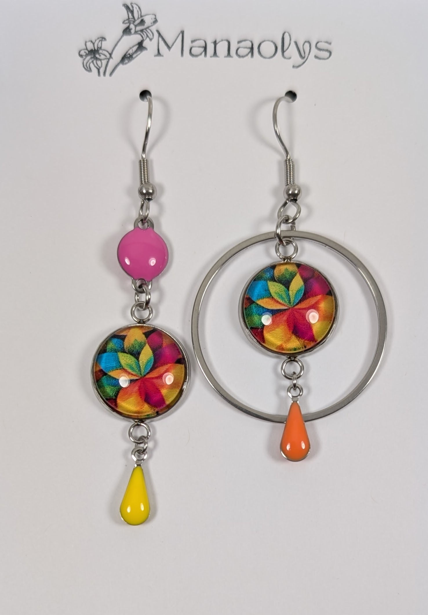 Boucles d'oreilles asymétriques THÉA