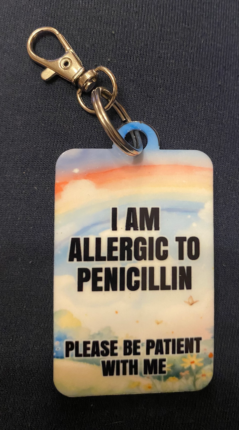 Thumbnail: Please be patient with me keyrings 