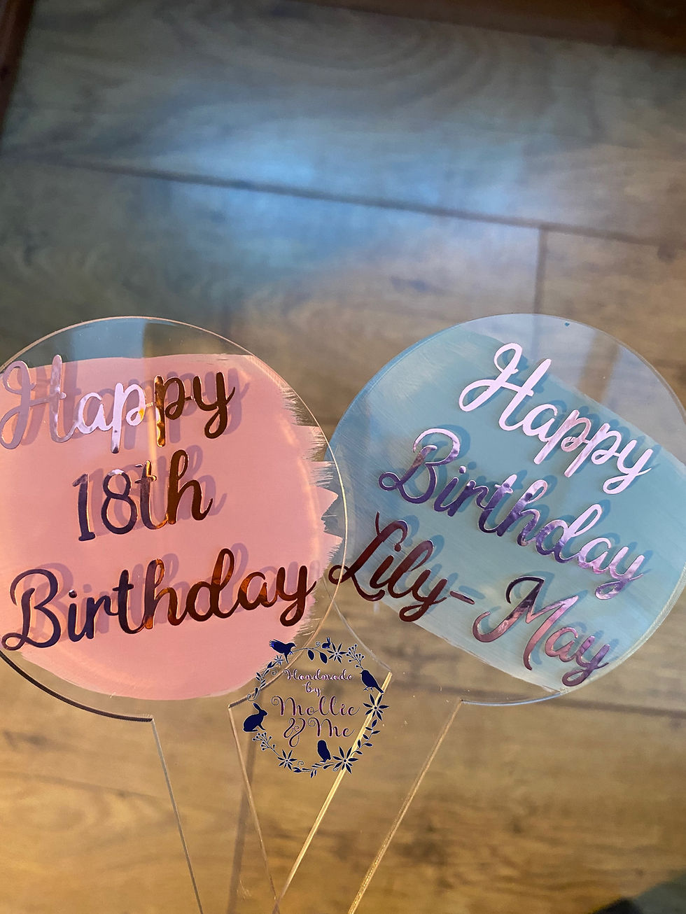 Thumbnail: Acrylic birthday cake toppers/ paddles