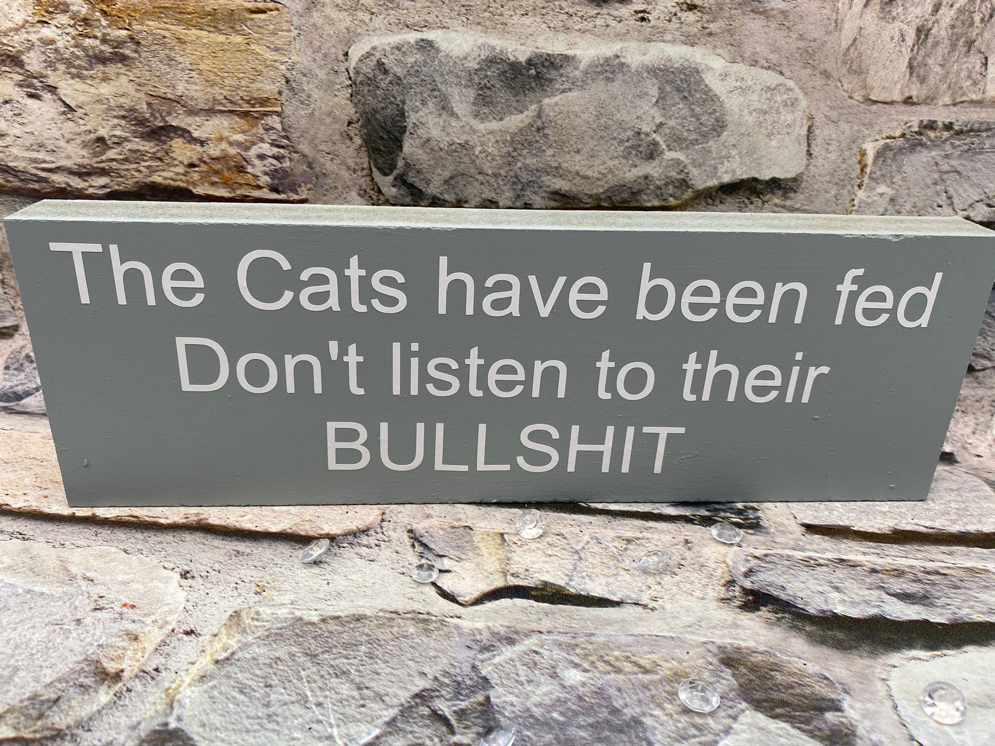 The cat has been fed