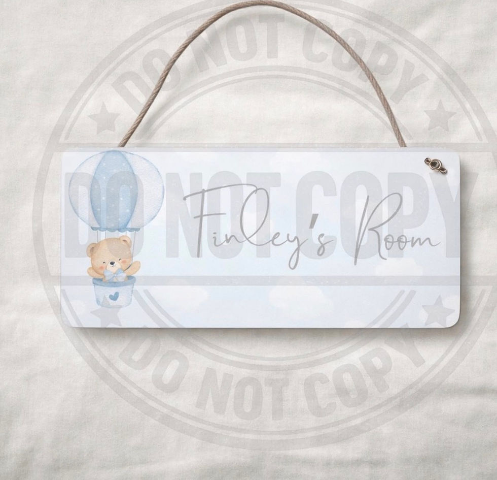 Thumbnail: Personalised children’s bedroom plaques 