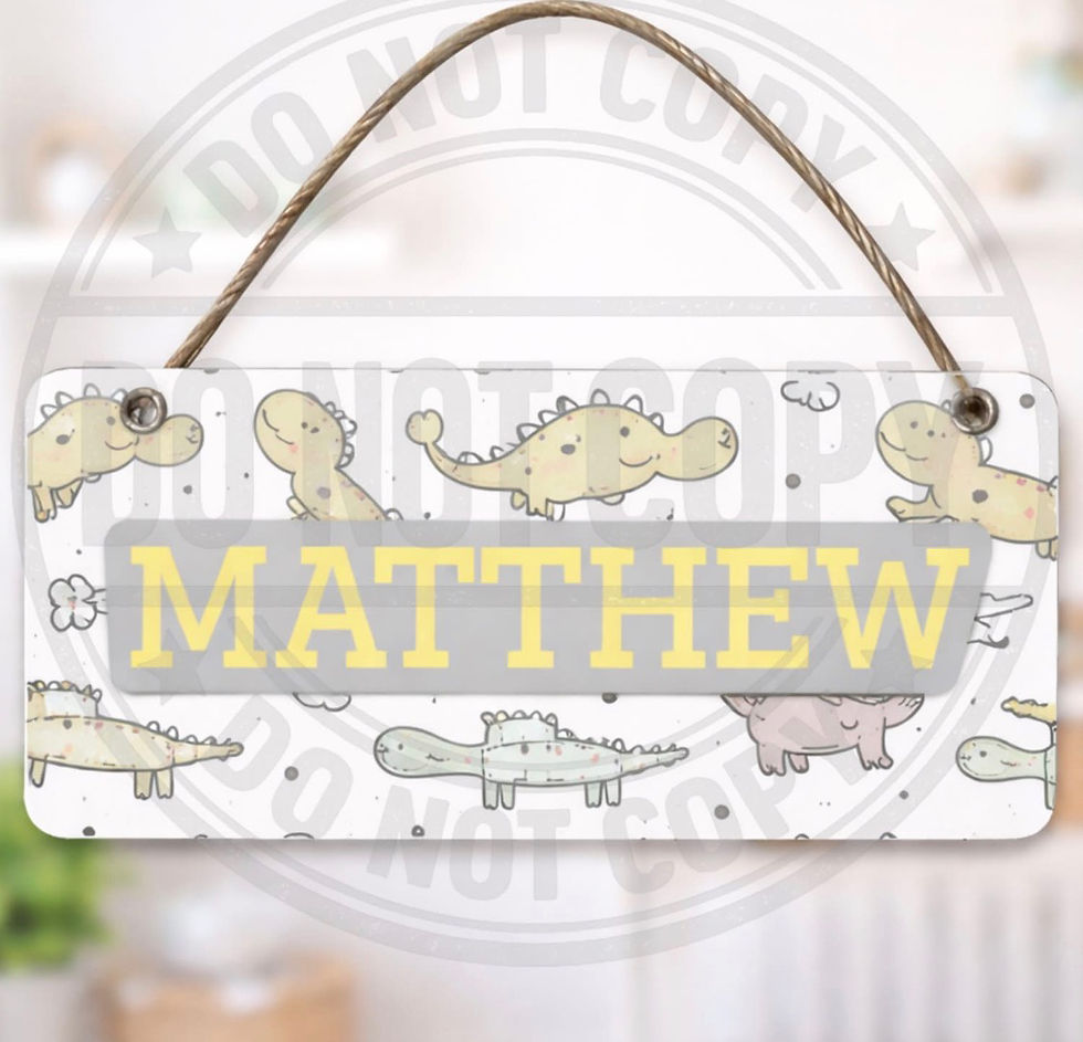 Thumbnail: Personalised children’s bedroom plaques 