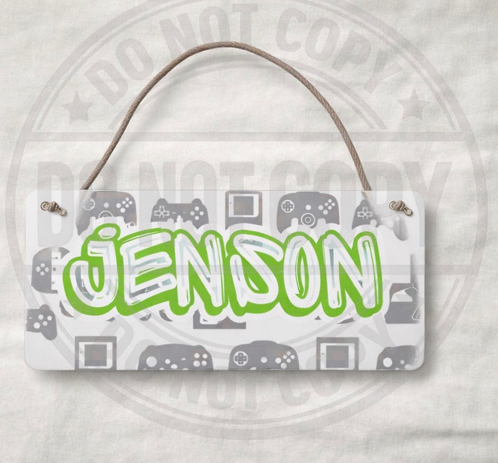 Thumbnail: Personalised children’s bedroom plaques 