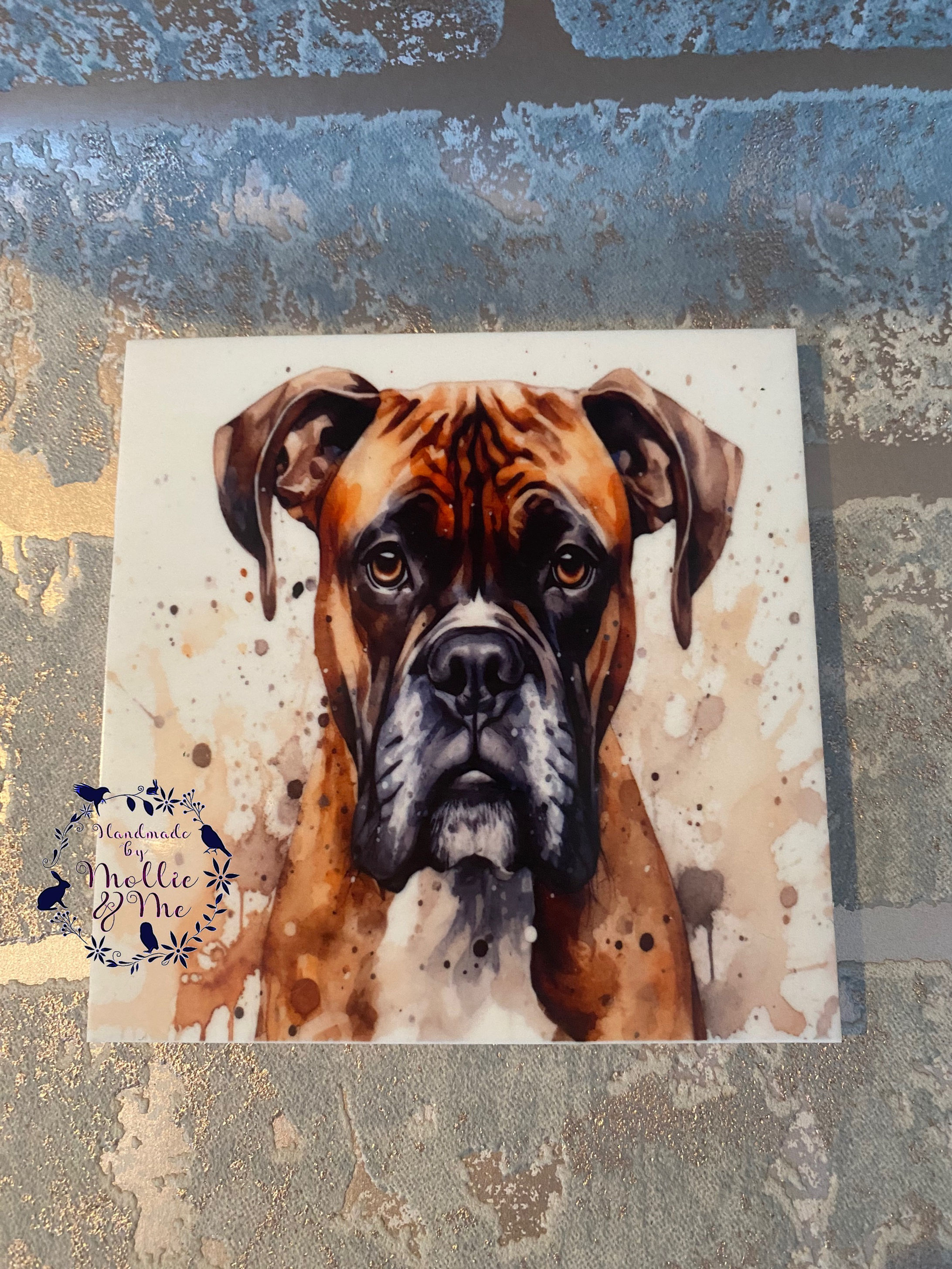 Painted dog/pet coasters 