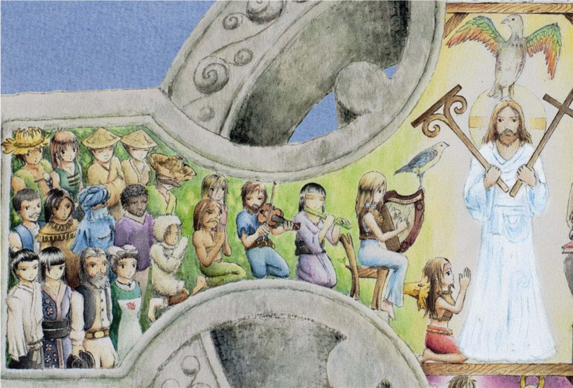 Carte postale "Les bénis"