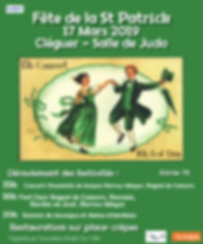 Affiche concert fest-deiz St Patrick Pan Celtic Hen Telenn Brezh Cléguer
