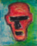 GUN HEAD. Huile sur Bois. 60X80 cm. Brussels. Collection privée.