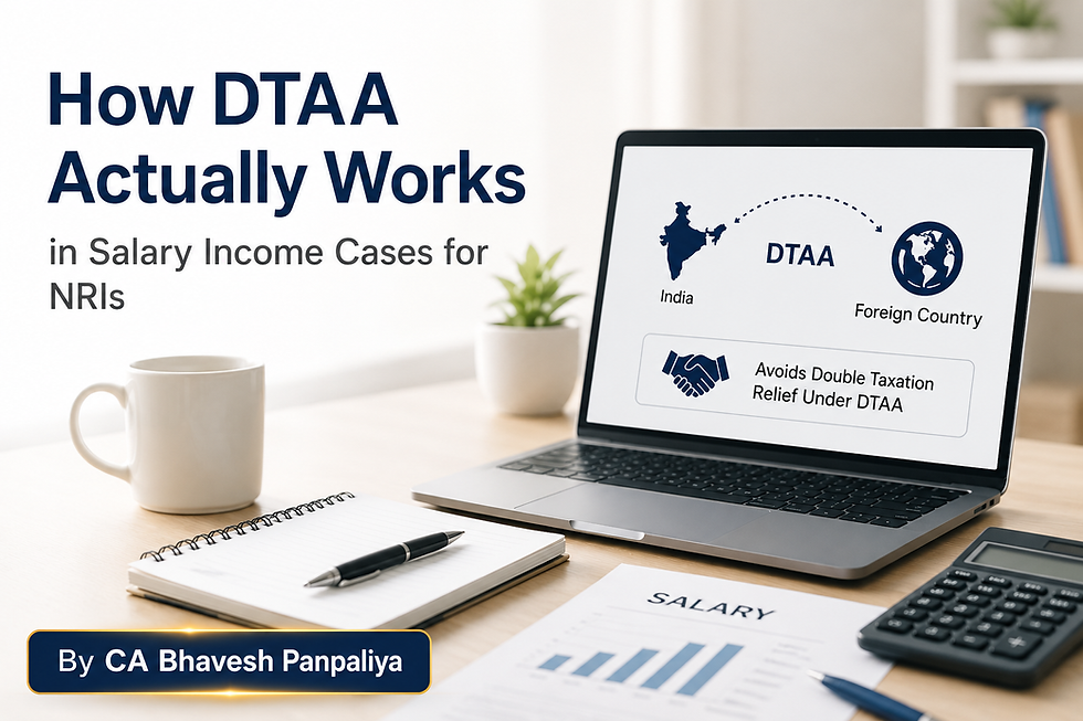 DTAA salary income rules for NRIs explained by CA Bhavesh Panpaliya