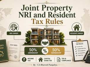joint property NRI resident tax rules India