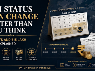 NRI Residential Status in India: How 120 Days and ₹15 Lakh Can Change Your Tax Position