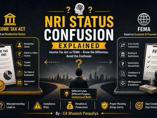 difference between FEMA and Income Tax Act NRI status