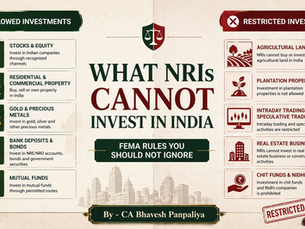 Investments NRIs Cannot Make in India and the FEMA Rules You Must Know📚