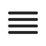 Mobile Menu button, links to menu items