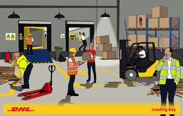 Loading Bay Hazard Awareness Poster