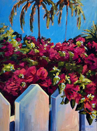 Petals of Paradise - Acrylic on 12" x 16" canvas 