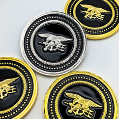 Navy Seals Silver Challenge Coin designs