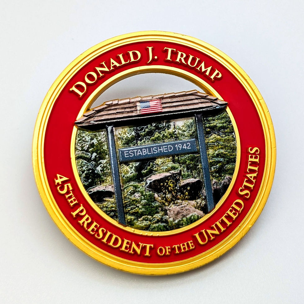President Trump Camp David Challenge Coin Design