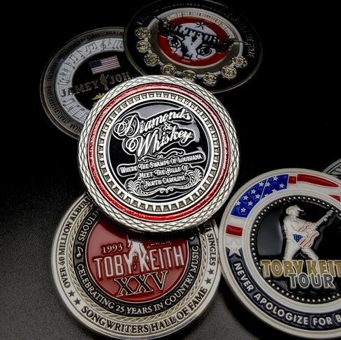 Diamonds & Whiskey Coin Challenge Coin