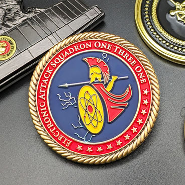 squadron Army Military Challenge Coin Design