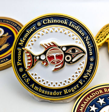 Barbados embassy Ambassador Challenge Coin