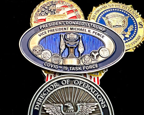 white house covid Challenge Coin Design