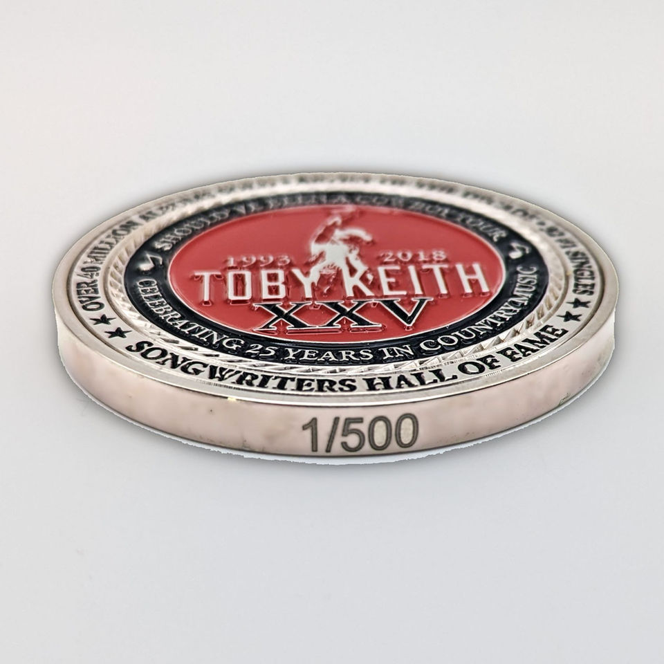 Toby Keith 25 Years Challenge Coin