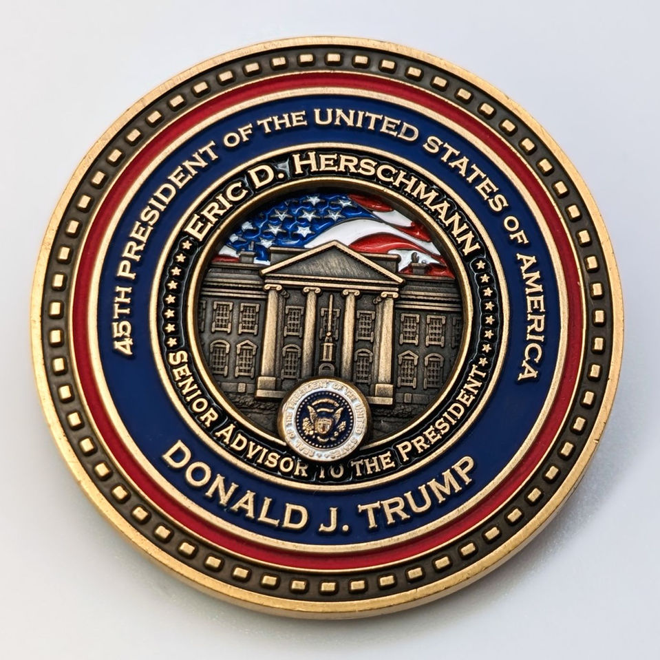 E.O.P. Senior Advisor to President Trump Challenge Coin - Eric Herschman
