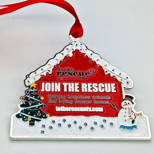 to the recue forever family charity ornament