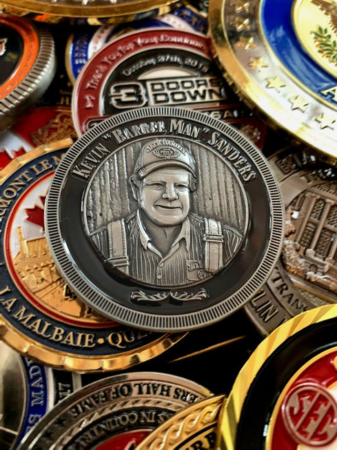Jack Daniel’s Kevin "Barrel Man" Sanders Challenge Coin