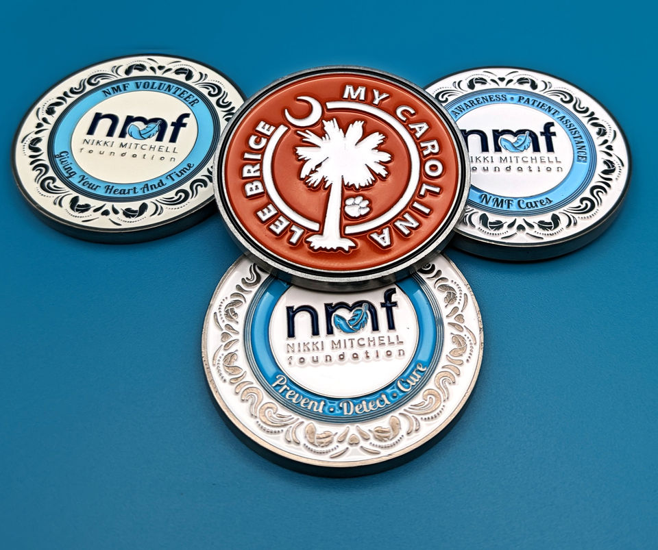 NMF Nikki Mitchel Foundation Challenge Coins